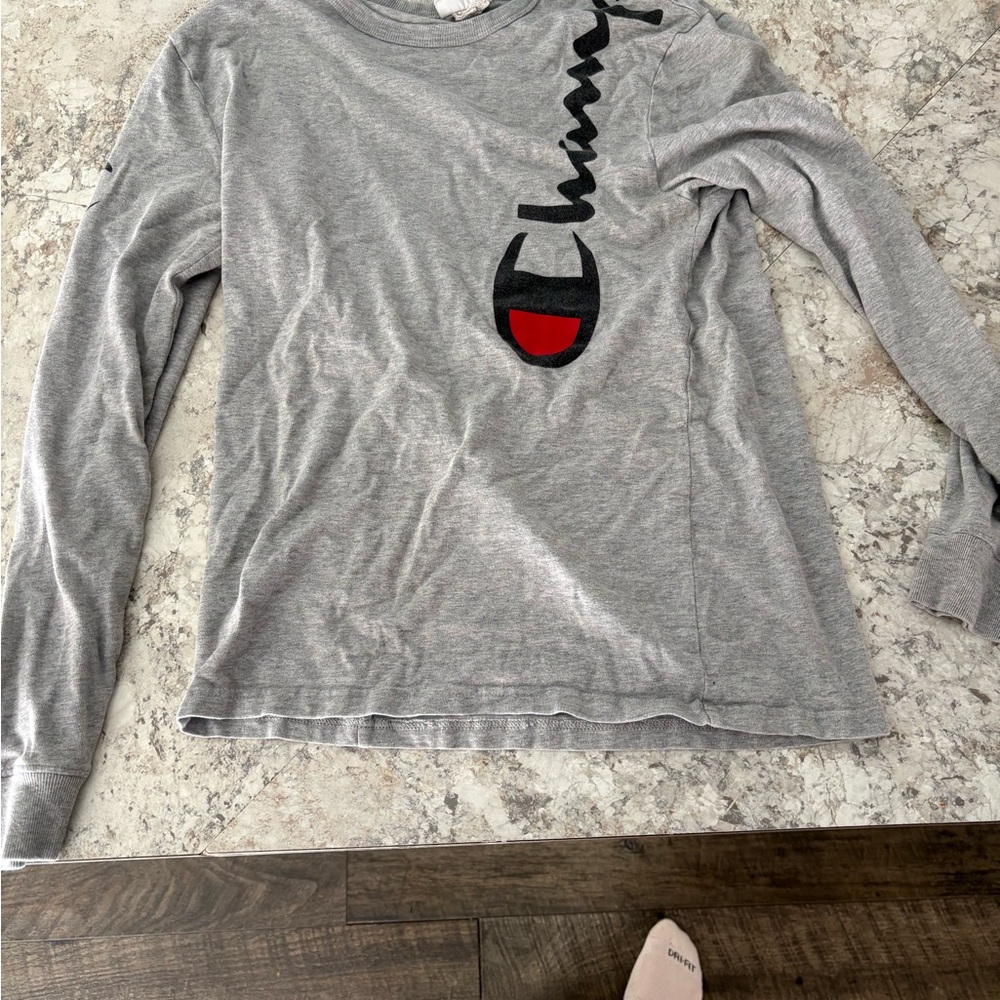 Champion Gray Long Sleeve Tee